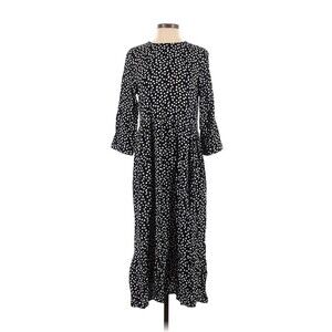 ZARA Black White Polka Dot Print Dress - S